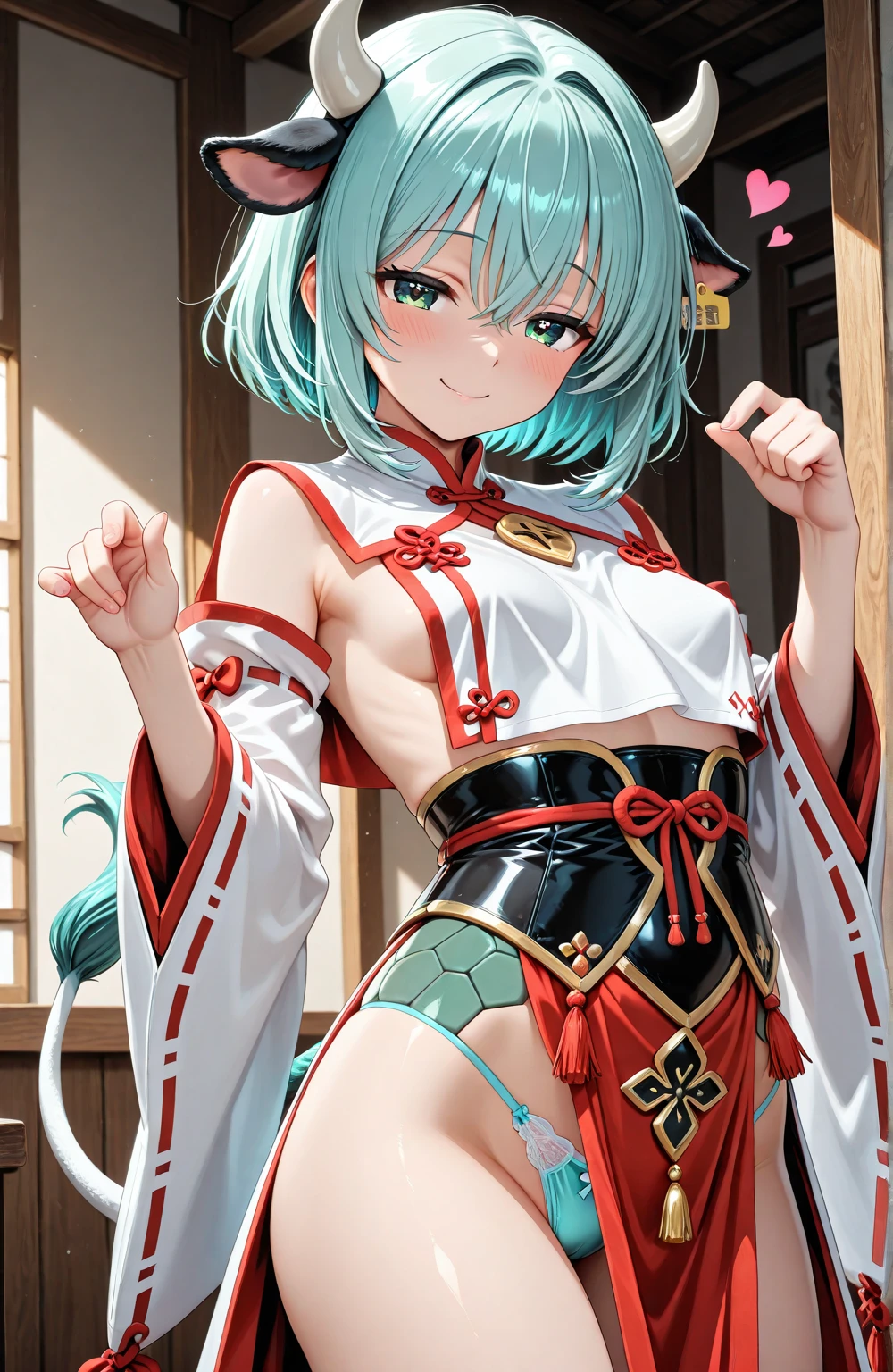 Two beautiful girls、Shrine maiden、Shrine maiden服、Kagura dance、dedication、shrine、Silver Hair、Jade green eyes、Perfect figure、Ergonomic body shape、Do not put your legs out