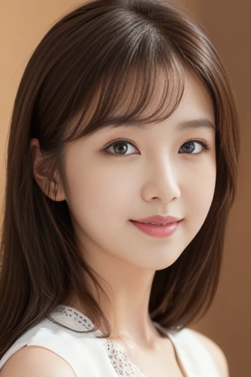 (masterpiece:1.2), Japanese, (((18 years old))), (a girl), indoor, close up to face, ((opened mouth wide)), light-brown hair, (((view from above))), 