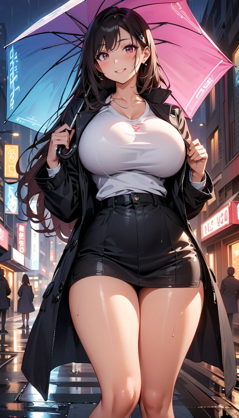 a woman, (realistic), (hyperrealism), (photorealistic), depth of field, eye makeup:0.5, (upper body:1.2), (narrow waist:0.7), looking at the viewer, casual outfit, at the city streets, topless