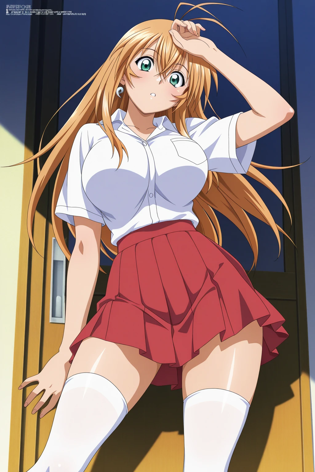 (masterpiece, highest quality:1.2), One girl, alone，(masterpiece, highest quality:1.2), One girl, alone，{{Asuna Yuuki(SAO)}}},official style,
One girl, alone,stage,Portraiture,View your viewers，((Cotton panties with crotch))，(((Skirt flip, I can see your pants)))，From below，Embarrassing，blush，From below，From below，