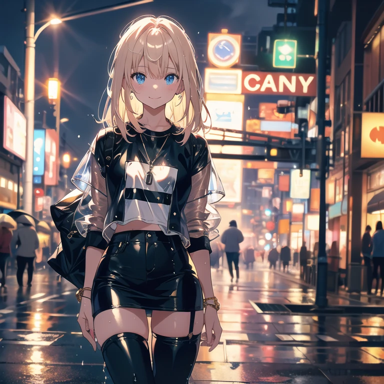 (best quality,4K,8k,high resolution,masterpiece:1.2),super detailed,(actual,realistically,realistically:1.37), Ultra high definition face, ((wearing black hoodie, skinny jeans pants)), ((glossy lip)), attractive girl, (caramel skin:1.3), jaw-dropping beauty, large breasts, Thin waist and thick hips, hourglass figure, rosy cheeks, (((beautiful blonde hair with pink mesh))), ((pink mesh hair))Alluring with a smile, Bokeh, Dynamic Angle, (((Leaning forward:1.2))), close arms, Close-up face:1.5, whole body, From below:1.2, (Correct Anatomy:1.6, Ideal body proportions, The right move:1.5, Small hands), in the tokyo city, midjourney