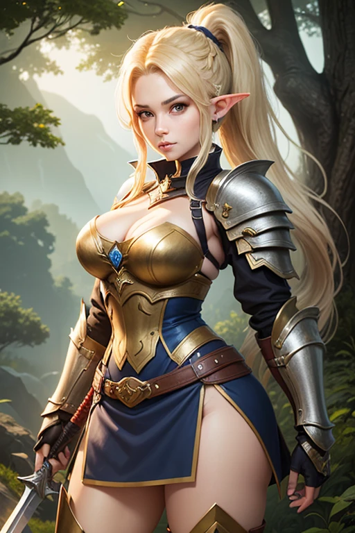 Asgard，valkyrie，Senhora Cavaleiro，Anatomia correta，epic fantasy digital art，tmasterpiece，8k，high-definition resolution，desenho detalhado，Qulidade Superior，, Epic composition,