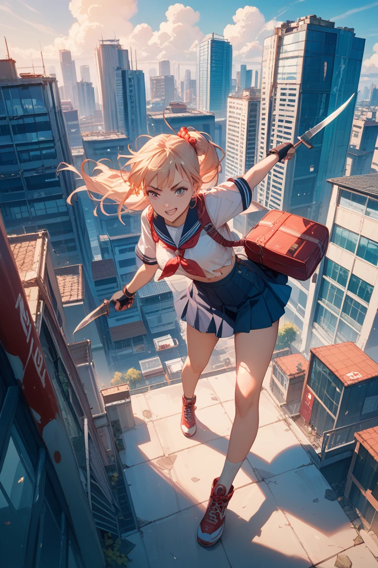 Anime girl flying over the city with a sword in her hand, Amazing anime 8k, Anime Style 4k, 4K Manga Wallpapers, Female Action Anime Girl, Beautiful and detailed anime art, Spectacular anime style, 4k anime wallpaper, anime wallpaper 4k, anime wallpaper 4k, Spectacular artwork of anime, Ultra HD Anime Wallpaper, Casciato, anime art wallpaper 4k