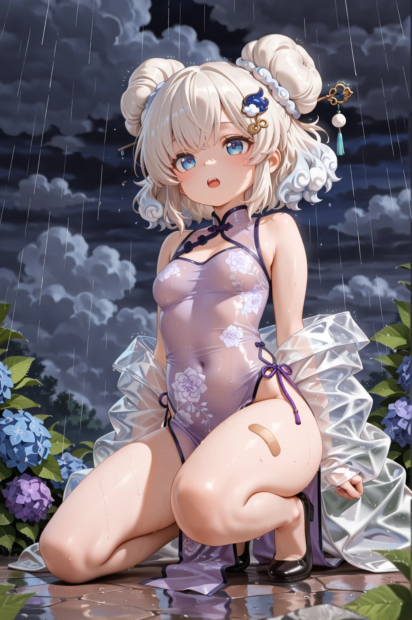 (ass from behind photo:1.1,doggy style, in blue marine:1.5), Masterpiece, best quality, (very detailed CG unity 8k wallpaper), (best quality), High definition RAW color art, Animation,sculptures, (pink Marble Skin), (((Ultra detailed elegant))), Magical atmosphere, Detailed skin, Texture,(Intricately detailed, Fine detail, ultra-detail art), depth of fields, bokeh, Silky Touch, Hyper Detail, beautiful eyes, Elegant Face, (lying on pool), sparkle background, (silver hair), pastel purple, fat, embarrassing red face, shorthair, dress, フリル