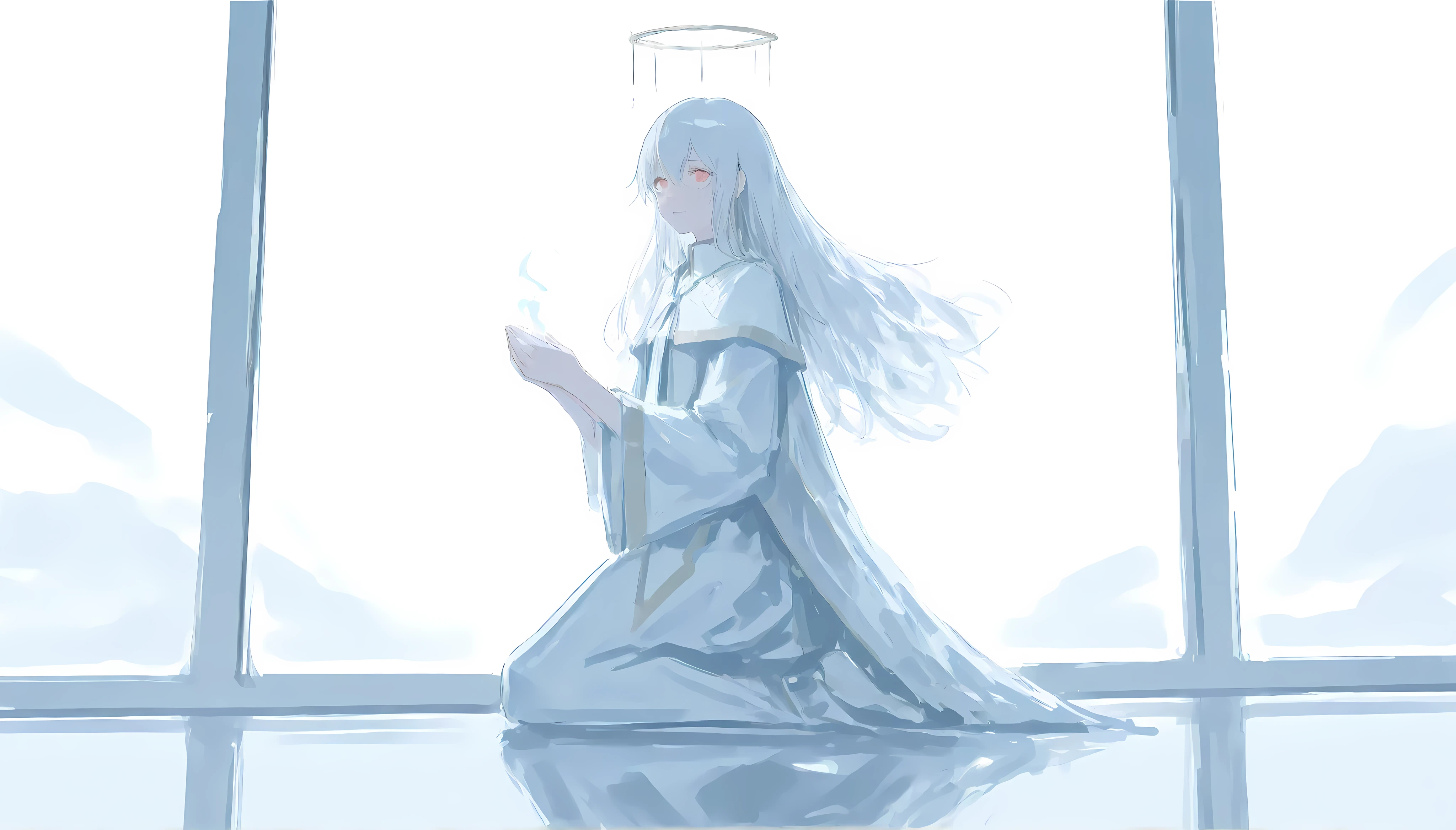 hands together holding the aura