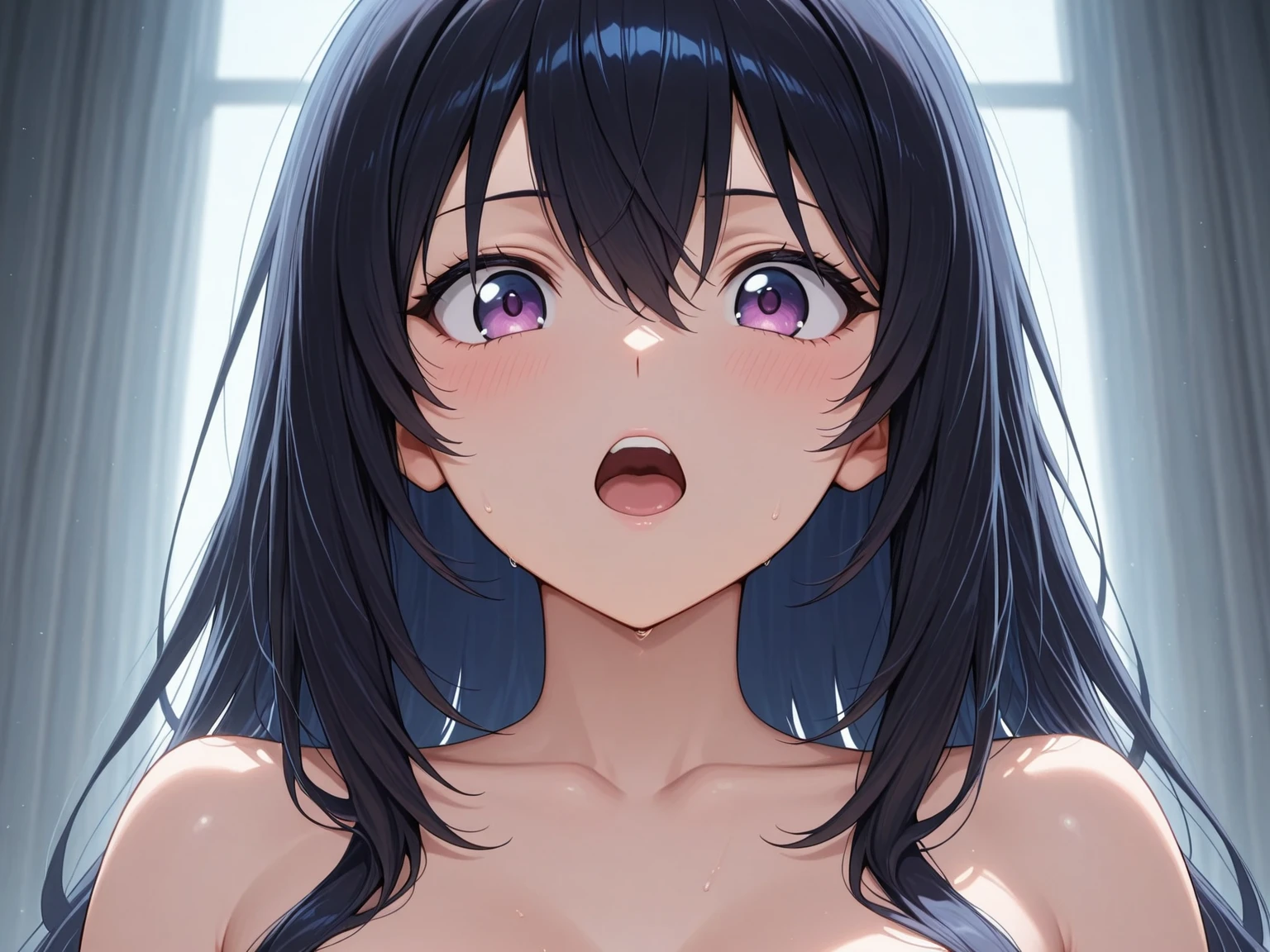masterpiece、highest quality、female 1、Super detailed、male body 1 beautiful eyes、Ahegao big breasts、soft thighs、vagina、semen、female organ、sexual organic matter Straddling a man's body、all fours pose、SEX in、play sex、sex、Cowgirl、insert、vaginaにinsert、sexual organic matterをinsert、Sprinkle sperm、large amount of sperm、drenched in sperm、intense sex、激しくinsert、Creampie face is close、Facial Close-up、face is close、close up face、close up face ceiling、wall