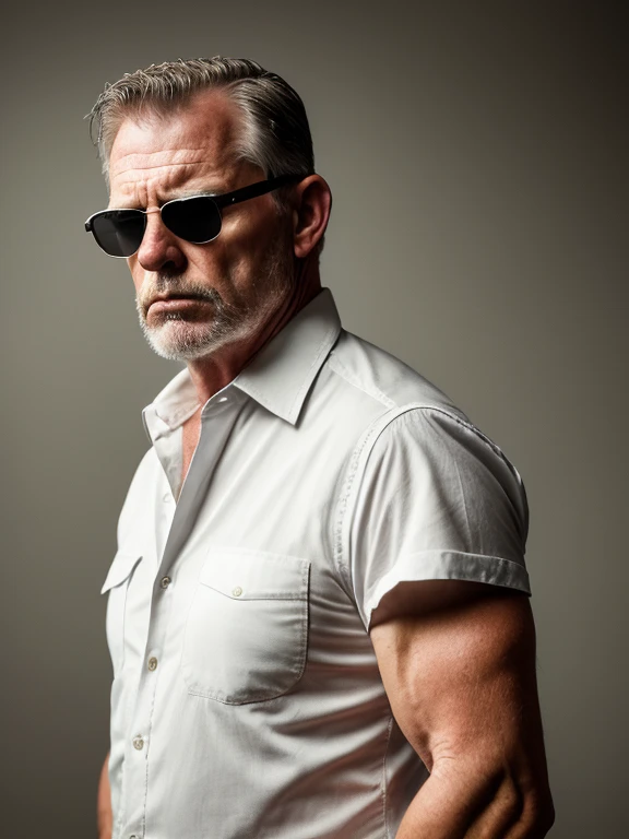 A group of gangsters kidnapped a handsome mature male policeman, stripped his clothes, and touched and played with every part of his body.  muscles!  hair! Movie texture! Enjoying but struggling expressions!!