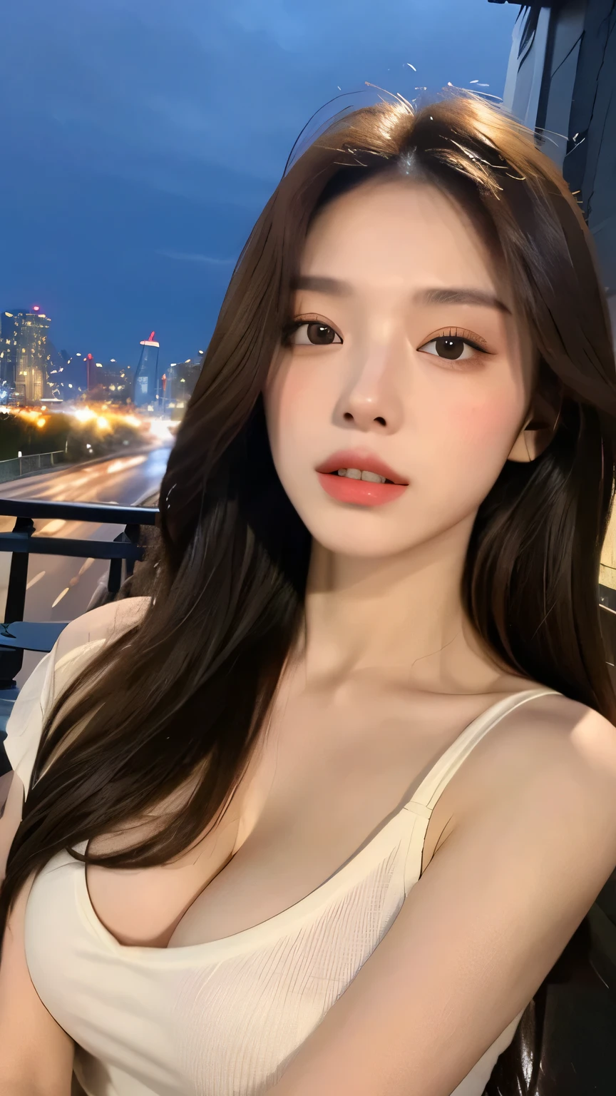 ​masterpiece、top-quality)、1 beautiful girl、((Wearing black sunglasses )), (Detailed beautiful eyes), ((Detailed skin)) , ((Detailed medium hair)), inside the black villa、((Boyish Brown Medium Hair))、((Smaller face))、((Neutral face))、((Face seen from the side))、((Light brown eyes))、((Korean Girl))、((18year old))、((cool lady))、((A shy smile on his face))、((Korean Makeup))、((elongated and sharp eyes))、((Happy dating))、((boyish))、((Shot from the same height as your face)、inside the white villa ), ((CG rendering)), ((Blurred background)), ((16K)),  ((Very detailed)), ((wallpaper)), ((depth of field))