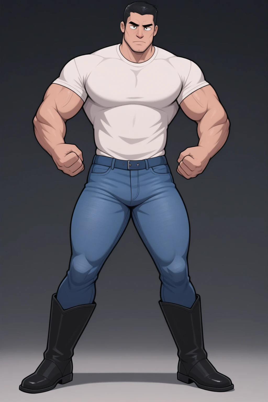 ((Masterpiece, Highest quality)), Male, boy, Detailed face, character design sheet, full body, Full of details, frontal body view, back body view, Highly detailed, Depth, Many parts, Muscle daddy，hair body handsome man, bdsm clothers.