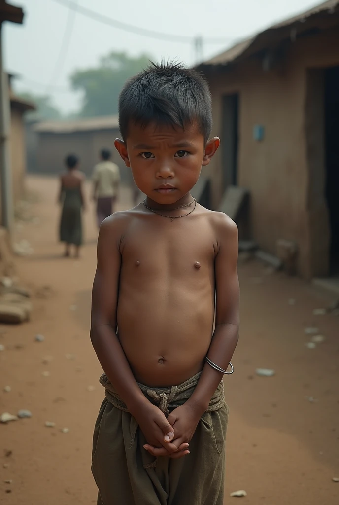 Poor Indian boy