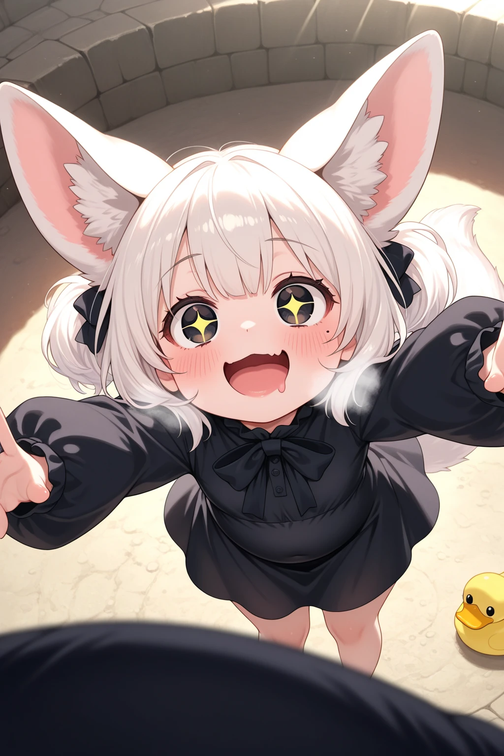 （Yellow Hair 1.3），Yellow Eyes，Cat ear，whole body　Estrus　　　　　Dilated female 　Spread your legs　Spread your legs　lure　Spreading the  with fingers