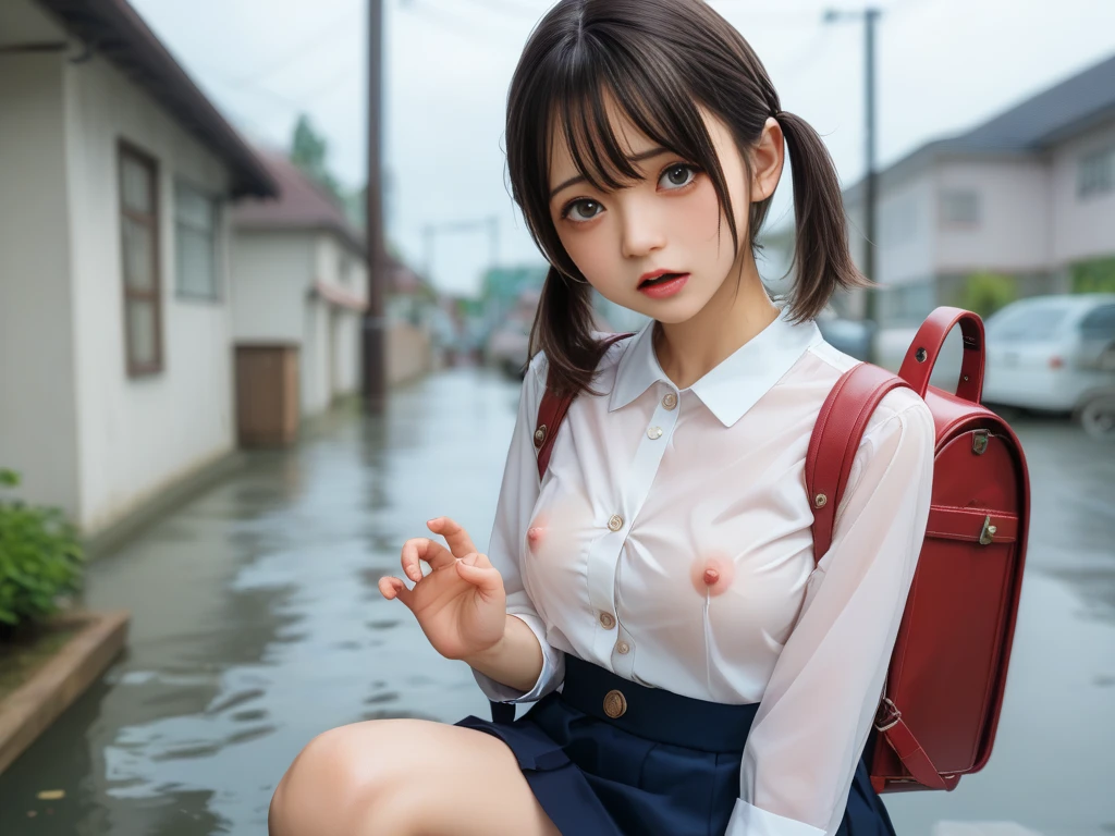 (masterpiece:1.2, Highest quality), (Realistic, photoRealistic:1.4), Beautiful illustrations, (Natural Side Lighting, Cinema Lighting), Browsing Caution,
View Viewer, (Bust up shot)、Front view:0.8, 1 girl, Japanese, high school girl, Perfect Face, Cute and symmetrical face, Shiny skin、
(Semi-short cut hair, Side Lock, Light pink hair), Parted bangs, Emerald green eyes, Long Eyelashes, (Big Breasts:0.8),
Beautiful Hair, Beautiful Face, Beautiful fine details, Beautiful clavicle, Beautiful body, Beautiful breasts, Beautiful fingers, Beautiful nipples、Beautiful armpits、Beautiful, perfectly aligned teeth、
((A cat suit with attention to detail、(Pastel blue floral lace pantieini checkered pleated skirt、Black garter stockings)、Shyness、(Open your mouth:1.3)、Red bow tie、Earrings、(topless:1.2)))、
((The background is night、moonlight、garden、firework、Night Festival))、 (Troubled face、Upward glance), (The skin is moist and wet:1.2)、(Semen is on it:1.6)、(Licking your fingers:1.2)