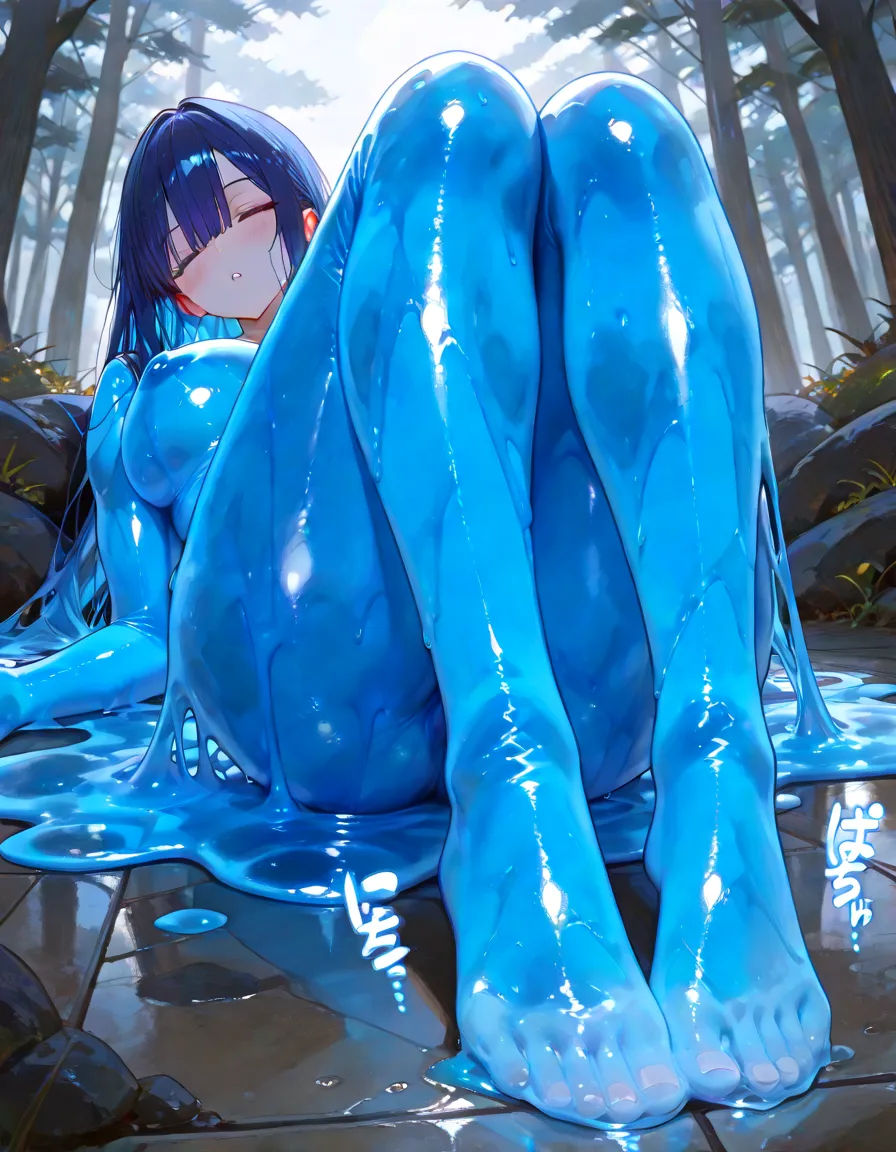 Quality; (((masterpiece))), (((best quality))), ((ultra-detailed)), (illustration), ((an extremely delicate and beautiful)),((perfect anatomy:1.3),extremely detailed cg unity 8k wallpaper,emphasizing beautiful body lines,nsfw,(add_detail:0.5),
Settings; 1girl,
Character;{3rdForeigner, CthughaForm},ghost girl,monster girl,
Body; medium breasts,astral body,back,anus,
Skin;beautiful skin,(blue skin:1.6),glossy skin,oily skin,transparent skin:1.6,blue flame skin,glowing skin,(,cracked skin, glowing cracks cracked skin ,shattered skin ,fractured skin ,broken skin),
Eyes; (beautiful detailed eyes),smile, blue eyes, blush,glowing eyes,
Hair; beautiful detailed hair,black hair,long hair,burning hair,
Composition; (depth of field),from below,
Background;perfect lighting,space,
Pose;lying,spread legs,tongue out,open mouth,long tongue,face down,
Clothe;revealing clothes,blue fire,
(blue fire all over the body,spraying body blue fire),burning clothes,long gloves,clothed in blue flames,body paint,