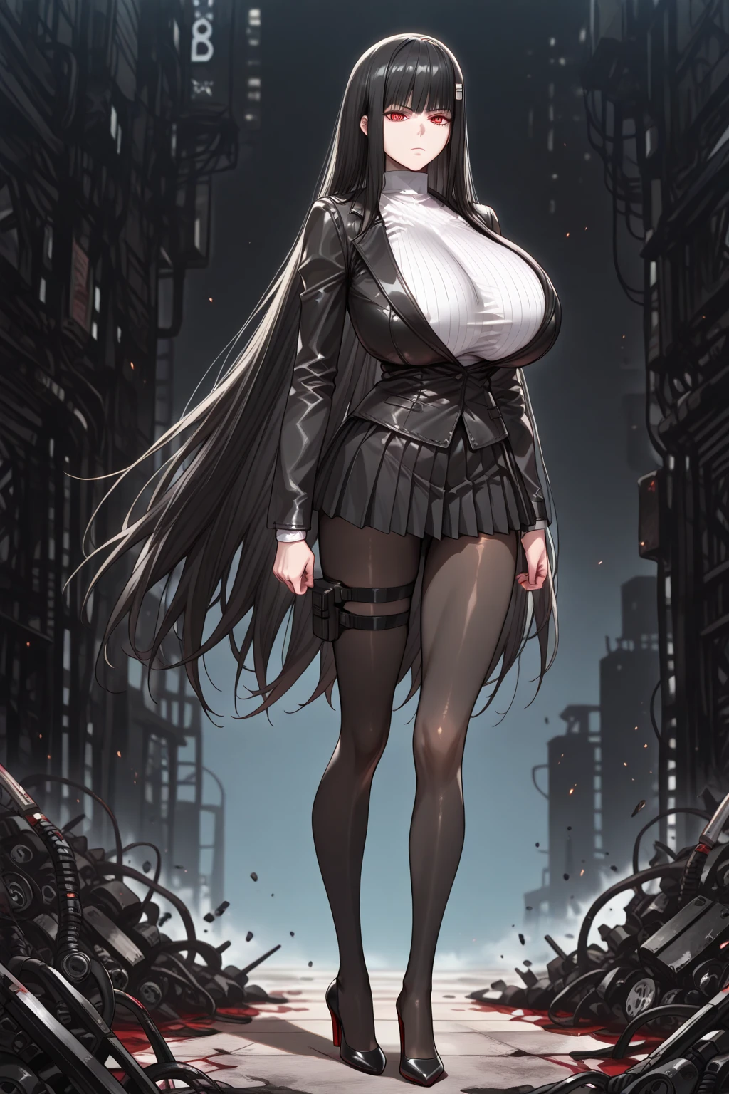 (masterpiece), (best quality) <lora:Mecha:1>sky, cloud, being worshiped, photographers crowd, glowing, , robot, building, glowing_eyes, mecha, science_fiction, city, realistic,elegant design mecha. intricate detail, 1girl, solo focus, skindentation, perfect face, puffy face, beautiful face, big eyes, puffy eyes, perfect eyes, eyelashes, bulky body, curvy, narrow waist, big pelvis, wide hips, wet skin, shiny skin, glossy skin, big fur coat, golden details, plumes, expensive clothes,