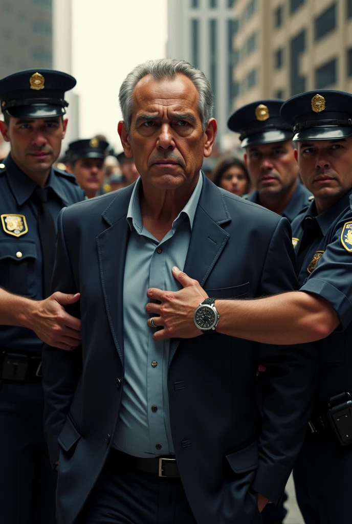 She hurriedly tells the officer her story while crying. The officer asks them to get in the car and they start driving on the road. An old man is walking on the road and falls as the car approaches. The officer lifts the unconscious man and places him in the back seat, heading for the hospital. Suddenly, the old man's hand reaches the officer's neck. The officer struggles and hits the brakes. The car stops, and the officer pulls out his gun, shooting the old man in the head. Despite being shot, the old man doesn't die. Both Urmila and the officer realize it is a ghost.