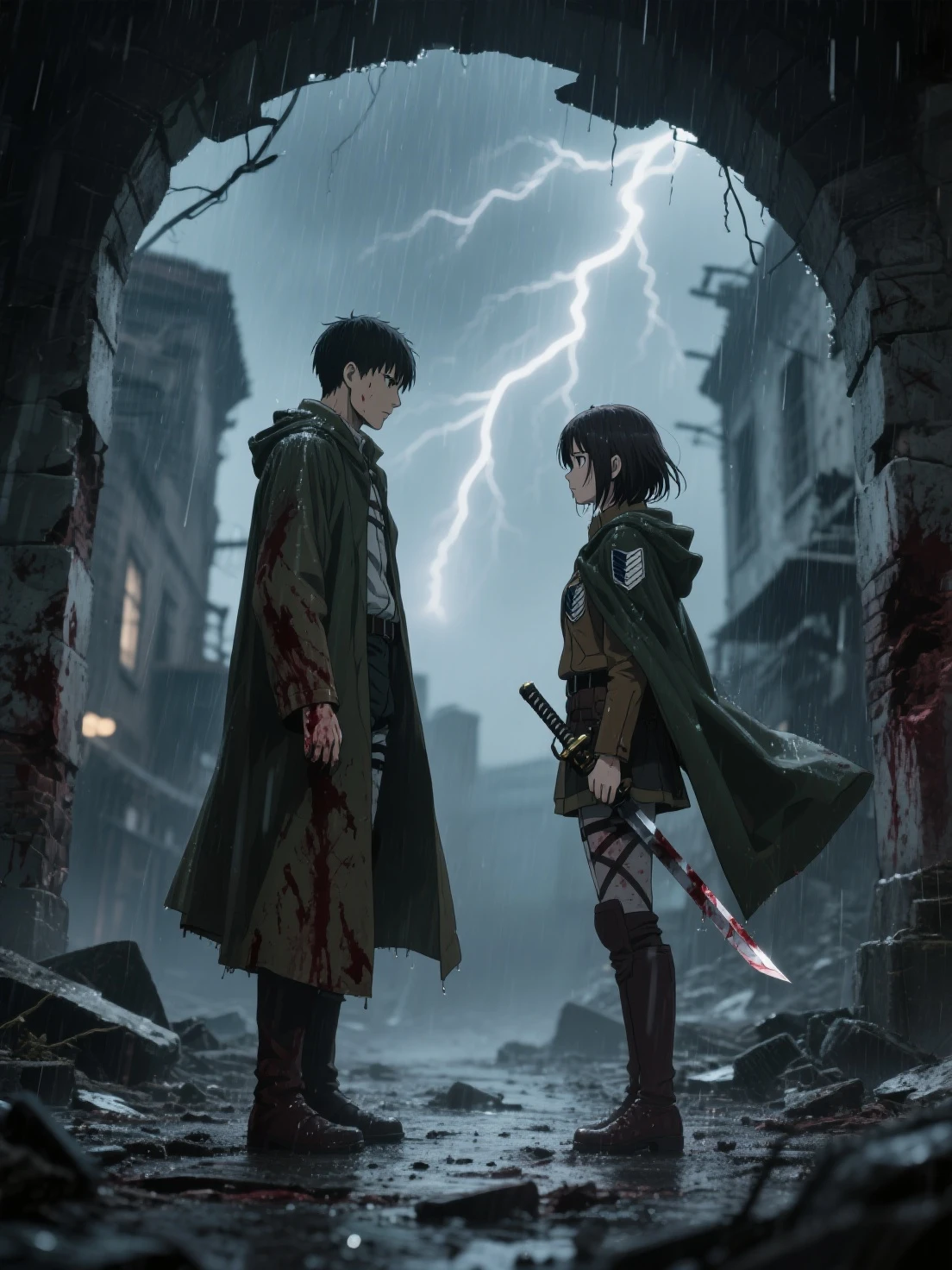 I want Levi to be the one standing next to her.