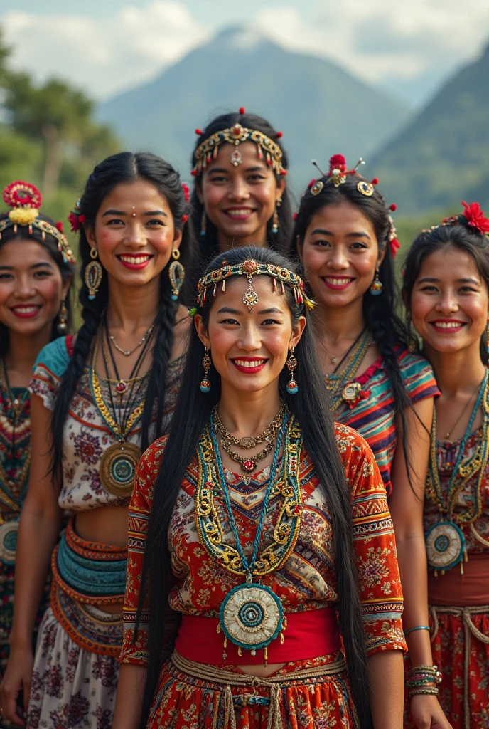 Polynesian Sea、Hair blowing in the wind 、 ((highest quality、masterpiece、8k、Best image quality、Ultra-high resolution、Award-winning works)、(Accurate anatomy:1.1)、(Look at me and smile:1.0)、Shining fair skin with Ultra-high resolution、The most detailed face、Ultra-high resolution detailed face、Ultra-high resolutionの髪の毛、(Ultra-high resolution eye:1.1)、Beautiful face drawn in every detail、Polynesian Costume,Small breasts, Polynesian Tattoo, Polynesian canoe、Wearing Polynesian costumes:1.2.