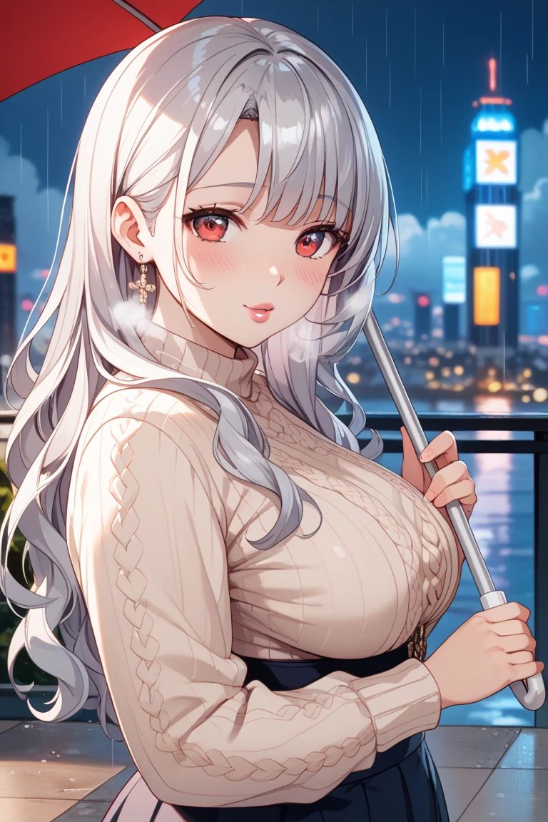 (masterpiece, top quality, best quality, official art, beautiful and aesthetic:1.2),ultra-detailed,intricate details,amazing illustration,award-winning art,atmospheric,
BREAK,
1 beautiful girl, (17 years old girl), Very detailed, colourfull, highest details, BREAK , 1girl in, (Cute:1.5),(Cool:0.8), (Beauty:1.5),(Chibi:0.5), (17 years old girl), (girl, Older sister, Unclear, Beautiful face of Japan:1.2) BREAK, (A detailed eye,Tsuriformes:1.2),(Silver hair,Long hair in a bun,Deco:1.8),(huge breasts:1.35),star eye silhouette, (long eyelashes, Double eyelids:1.2), cleavage, ,Swaying udder, Clear skin, Beautiful skin, Shy, Erect ,Clear skin, Beautiful skin, Shy, gleaming skin,(best quality face),(Top quality glowing eyes),(The best smile,Doya face:1.45),
BREAK
//Fashion
Mystery Maven Ensemble,
Start with the iconic deerstalker cap, featuring its distinctive design with side flaps tied up on the top, Choose a patterned fabric that complements the overall look,
BREAK
Layer the outfit with an Inverness coat or a double cape, capturing the vintage detective style, Opt for a fabric that reflects the Victorian era, such as tweed or wool,
BREAK
Wear a high-collared blouse or shirt beneath the coat, adding a touch of Victorian sophistication to the ensemble,
BREAK
Pair the top with tailored trousers or a skirt, keeping the silhouette classic and refined,
BREAK
Complete the look with Victorian-inspired boots, such as lace-up or buttoned styles, to enhance the overall period aesthetic,
BREAK
Carry a magnifying glass, a vintage-style notebook, and a pipe as accessories, emphasizing Sherlock Holmes’s detective persona,
BREAK,wakame,wakame,wakame,(Cowboy Shot:1.4),
BREAK,(Blurry background:1.3),(absurderes, hight resolution, Super Detail Art),cel shading,Clear Color, Lonely optical effect, Beautiful pictures, Bright glow, mystic atmosphere,(Close-up of girl:1.1), Mystical light particle effect,manga influence, clean line drawings,