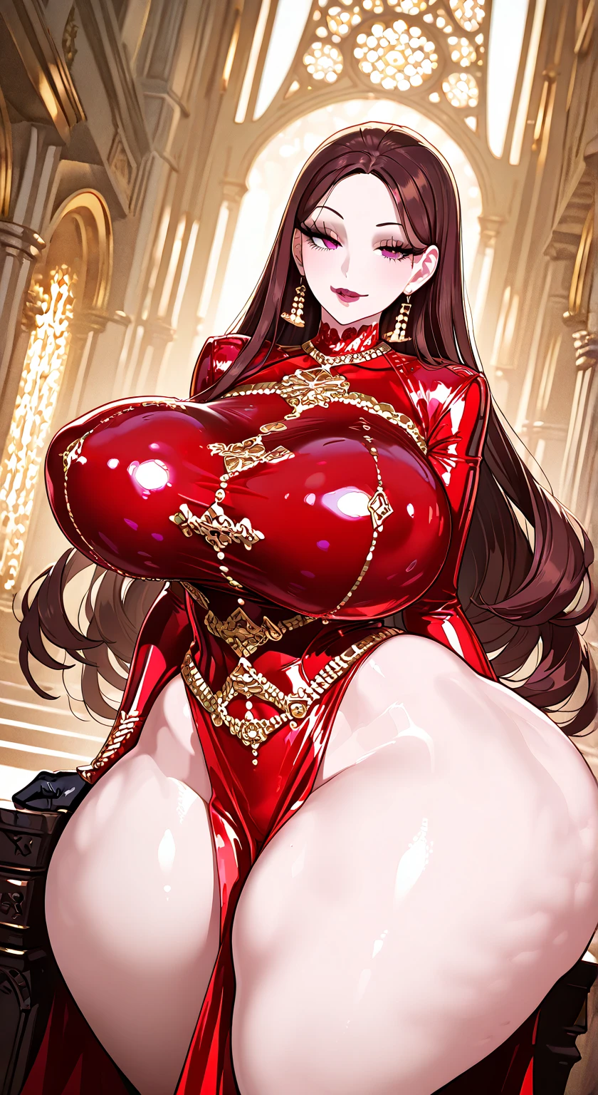 (Magnificent Devil Woman), (Extremely Sensual), ((Large Breasts)), ((Large Hips)), (Ultra-Realistic Image), (8K), (Detailed Body), (Perfect Body), (Detailed Face), (Perfect Face), (Masterpiece), ((Hell Scenario)),
She poses in a devilishly seductive manner, her large breasts and hips accentuated in this ultra-realistic, 8K image. Every detail of her perfect body and face is meticulously captured, making this a true masterpiece. The setting is a hellish one, illuminated by red and orange hues, adding to the allure of this