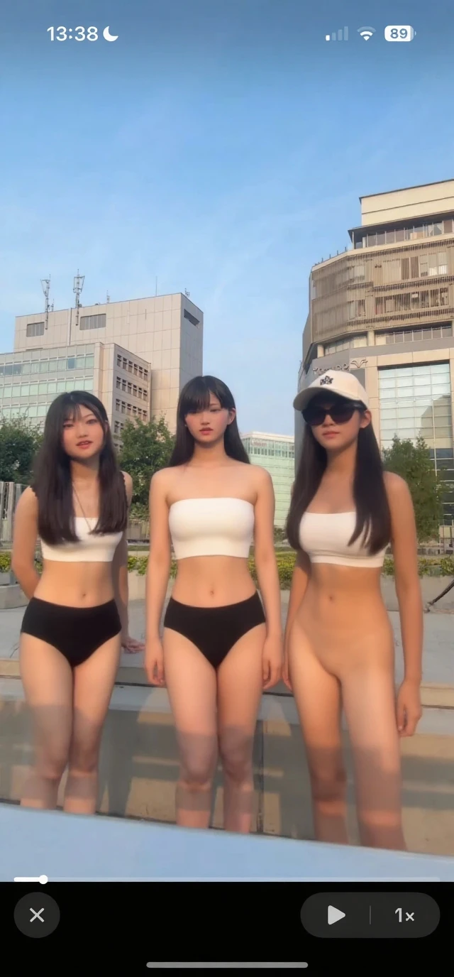 In 8K、超A high resolution、highest quality、Tabletop(Big Breasts:1.2)Cover your entire chest and belly、(Black and blue lines、かわいいHigh legTバックスイムレーシングスーツ、High leg:1.5)、(Groin joint、Stand with your legs wide apart、stand up、Are standing、Bow-legged:1.65)(Place your hands behind your head、Show me your armpits:1.28)(On the street:1.28) (Brown bun hair:1.48)、(Reinforced Body、Toned body、Get six-pack:1.38)eyelash、Long eyelashes、Clear double eyelids、Small Face、(Eye highlights、Lip gloss for fine skin、Cute Face、(stand up、Don't close your legs、股下を大きく開いてstand up、Draw the whole body:1.4)
