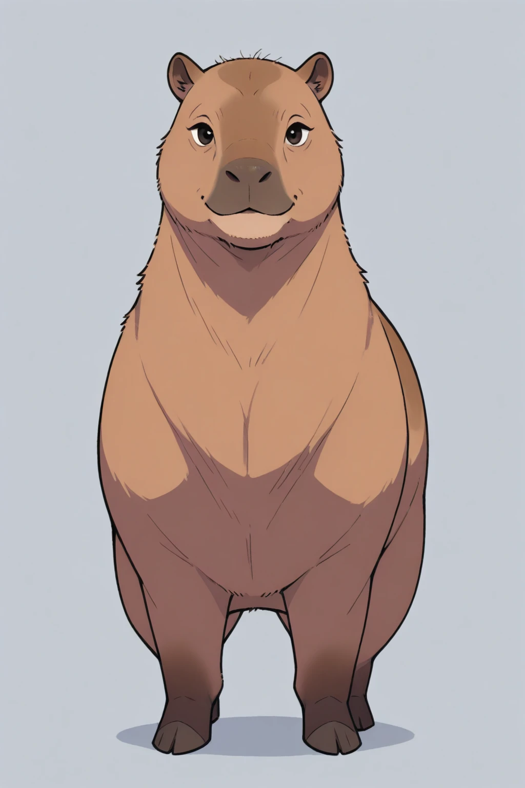 cartoon seal dressed like WWE wrestler Tito Santana.Cartoon seal body. Cartoon seal face. Cartoon seal arms. Cartoon seal hands. Cartoon seal legs.


Brown wavy hair.

White underwear. White wrestling boots. 