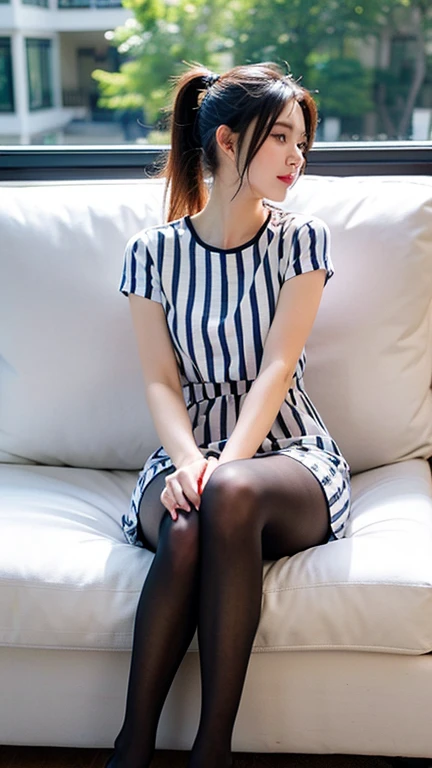 (full bodyesbian:1.5),(1girll:1.3),(view the viewer:1.4),(anatomy correct:1.4),(See-through pantyhose:1.3),(Sit on the highway:1.2),(Nurse set:1.2),,( Girls pointed-toe thick heels :1.1),(Accurate and perfect face:1.3),(Long legs:1.3),hyper HD, Ray traching, reflective light, structurally correct, Award-Awarded, High detail, Fade-in and fade-out shadow contrast, Face lighting ,Cinematic lighting, Masterpiece, super detailing, High quality, High detail, Best quality, 16k,High contrast,