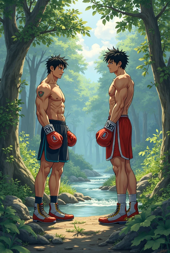 (Masterpiece, Best quality 19 year old boy, black background, cowboy shot), solo, Young, boy, muscler, Shirtless, topless, (Dark Short straight hair, under cut, brown eyes), (red headband, ((leather fingerless grobe, black wristband))), Vivid colors, muscler!, muscler, muscler body, detailed face, detailed muscle, (((A magical mystical glowing aura, cosmic power glowing and flourishing, rippling muscles, fighting pose, struggle, combats)))