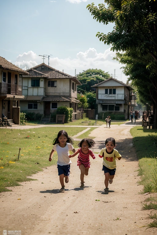 Chiapas children playing in the park