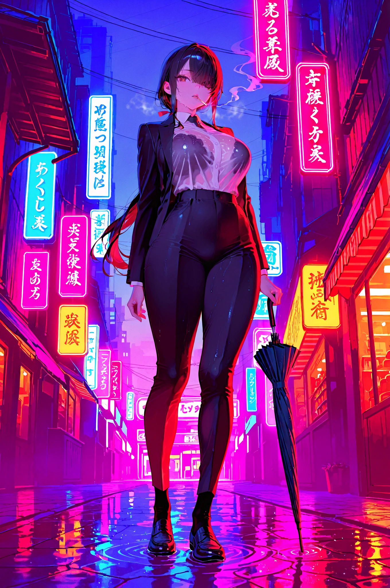 (high resolution:1.2),ultra detallado,realista,Sharp focus,vistoso,Paredes cubiertas de graffiti,street arteist girl,ropa vibrante,cantando apasionadamente,energy efficiency,street arte backdrop,urban atmosphere,escena callejera bulliciosa,ajetreo y bullicio, expresiones faciales expresivas, dynamic pose, accesorios originales, confident stage presence, attention-grabbing fashion style, unique street style, vida nocturna de la ciudad, neon lights illuminating, cultura de la moda callejera, youthful energy, multitud gritando, vibras positivas, arte, zapatillas con estilo, cultura del graffiti urbano, calles salpicadas de pintura, escaparate del talento urbano, vivid colors, imagenes llamativas, High energy performance, Electric atmosphere, musical expression, Estilo de vida urbano