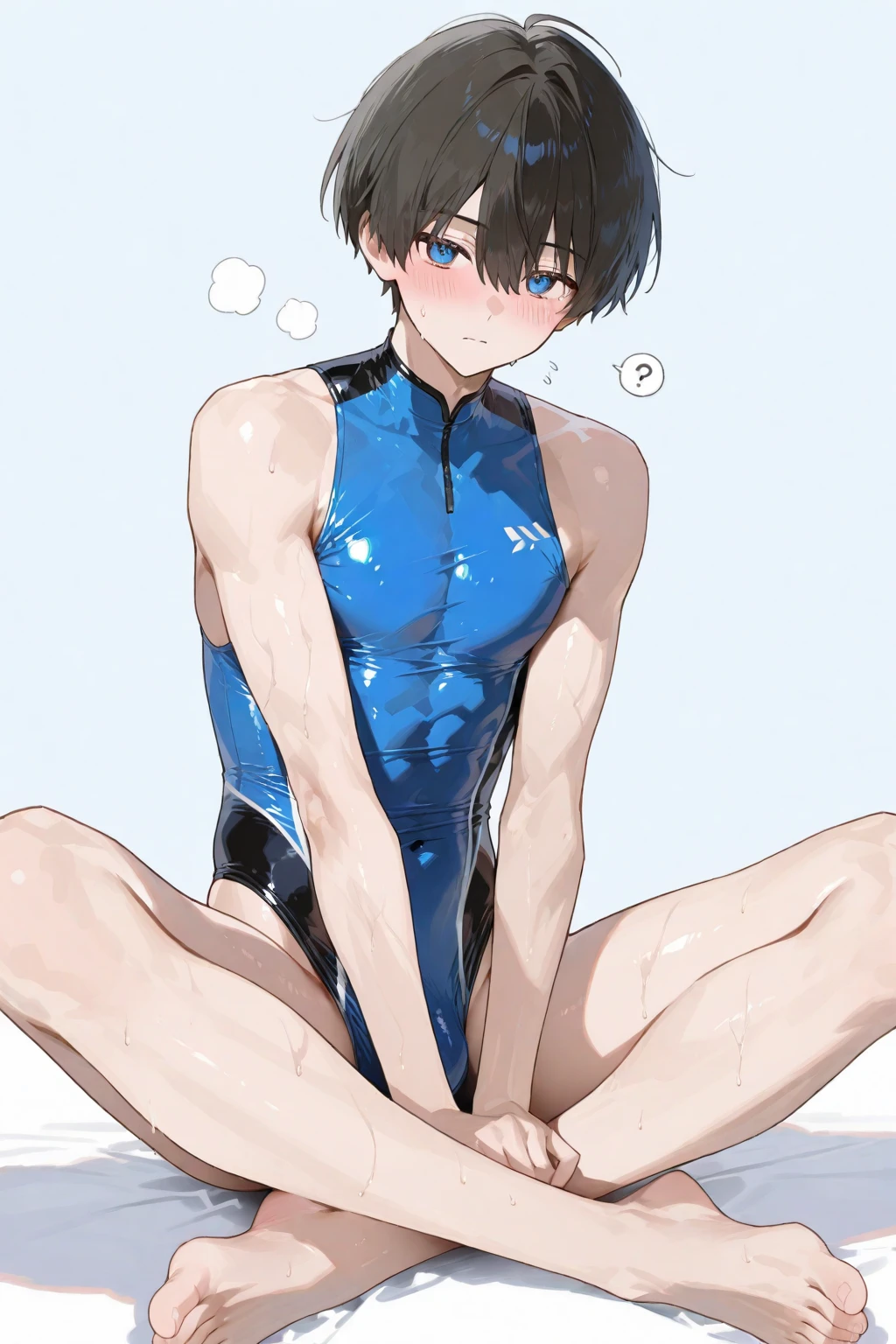 Masterpiece,ultra hd, artistic,realistic, 4boys, (multiple_boys,) huge penis,flaccid_penis:1.2,penis, ,full body, handsome ,student ,skin of water, (male only), transparent skin, ((transparent body)), cute, boyish, cute face,young,vibrant colors, (water element) foreskin, extra foreskin, (skin of water)