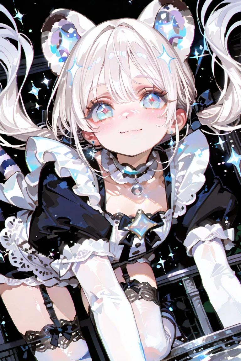 a masterpiece, beautiful eyes, a beautiful face, beautiful depiction, details, ultra detailed, 8K,kawaii, mesugaki, fangs, 
light atmosphere, (Cute a girl:1.5), (a girl with closs hair pin,
pink shirt,cosplay, jirai kei, bangs, black skirt, black bow, looking at viewer, bow, long sleeves, choker, ribbon,pink lips,Thick-soled boots,portrait  shot :1.4),boots focus,
(masterpiece:1.3), anime visual, (Lovey-dovey:1.5), (tilt head:1.3), extremely delicate face, soft clean focus, realistic lighting and shading, (an extremely delicate and beautiful art:1.3),
a lavender-colored slime girl is wrapping a white-haired, blue-eyed girl in her own body, both of them with expressions of ecstasy.