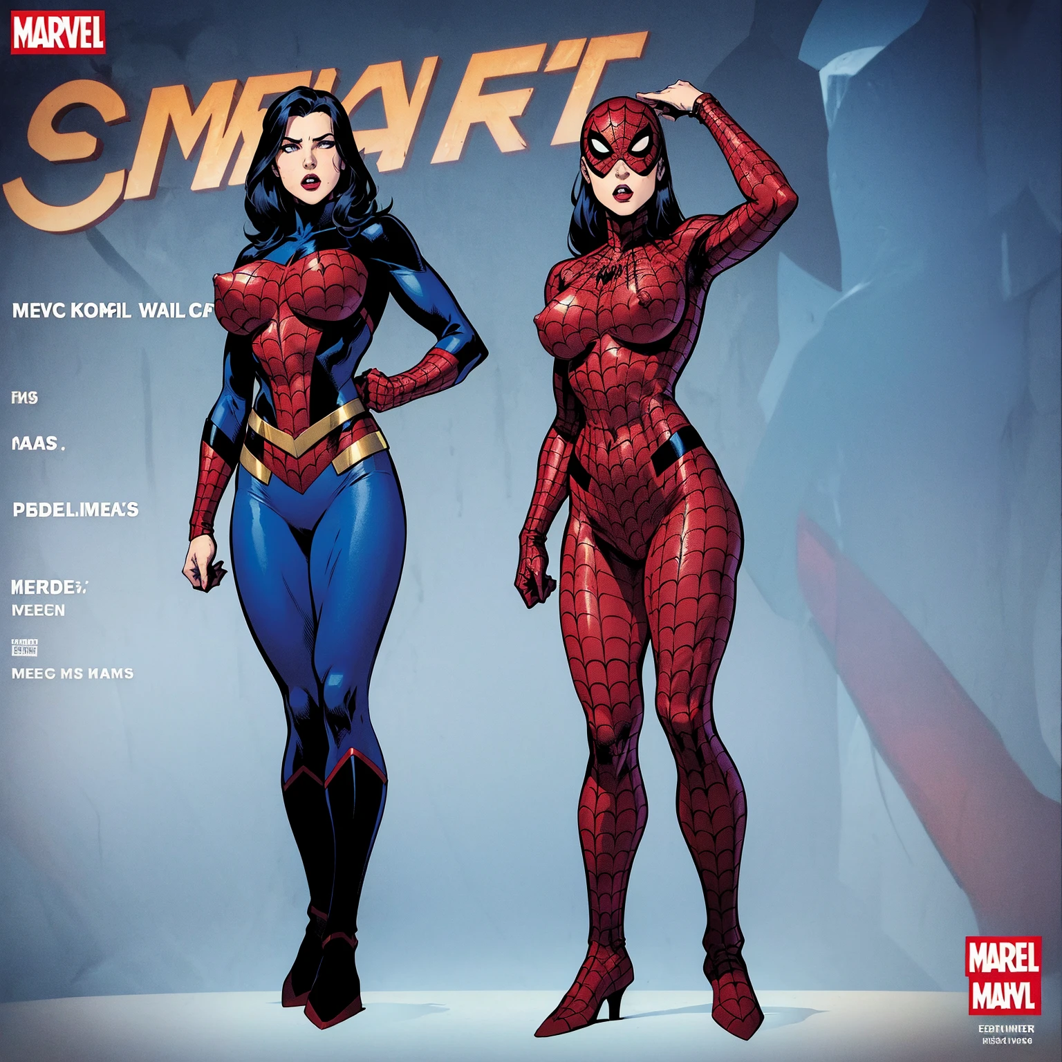 ((masterpiece)),(((best quality))),((character design sheet)),((Infographic drawing. Multiple sexy poses, white background)),  ((full body view)) illustration,Catalogue of sex slaves,1girl, thick thighs, ((detailed face:1.4)) promiscuous sex friend, rough sketches, between breasts,big breasts,vaginal secretions,(extremely detailed, realistic, intricate details, highres), solo, blush, freckles, eyeliner, eyeshadow, eyelashes, wearing leggings, oversized t-shirt, and combat boots, (large breasts, thick thighs, wide hips),hair accessories,seductive grin smug,solid color backdrop, clean backdrop