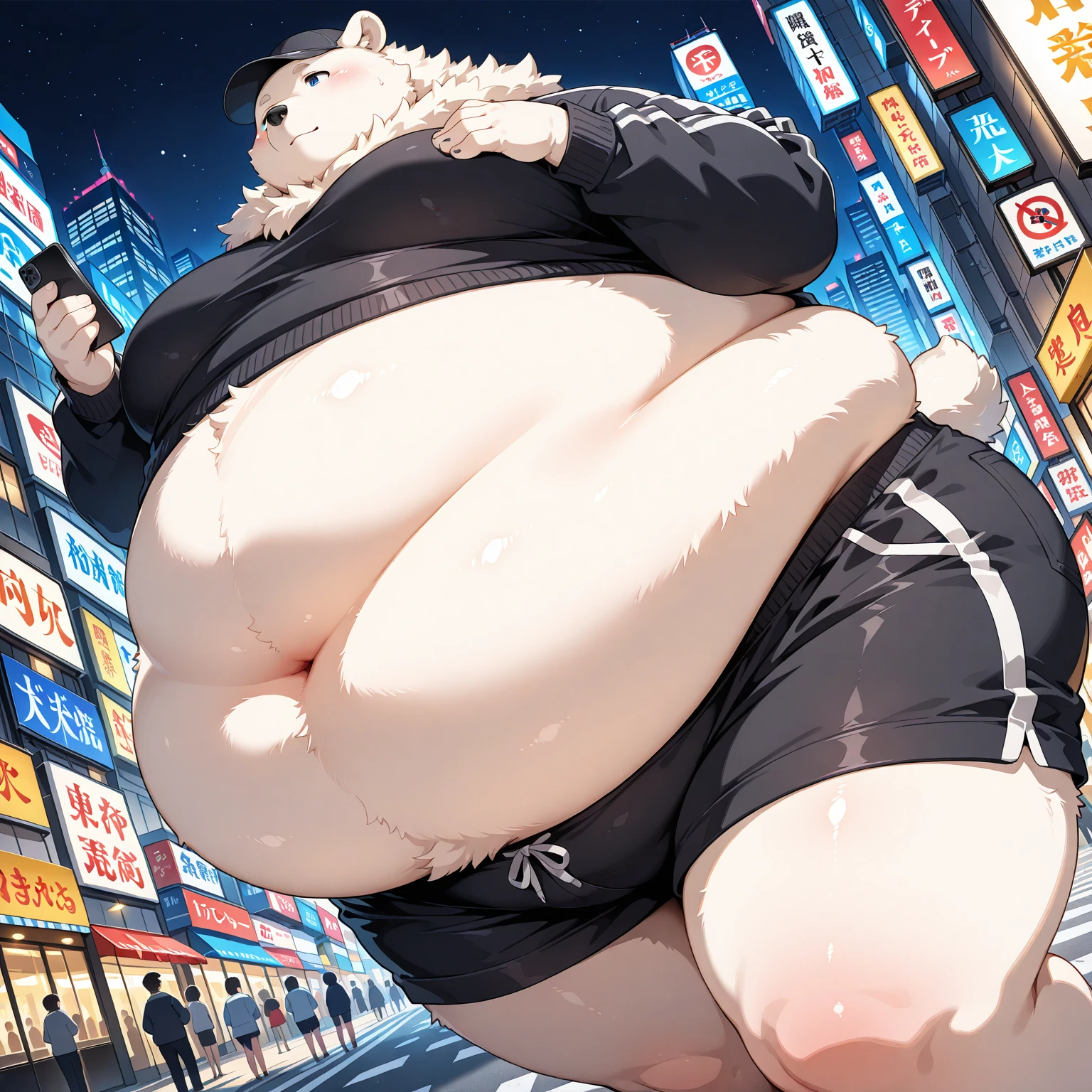 UMA MULHER GORDA DE ANOS DE IDADE COM 1, 55 TALL WEIGHING 200KG SAD COUNTENANCE IN ONE AND BLOUSE AND JEANS