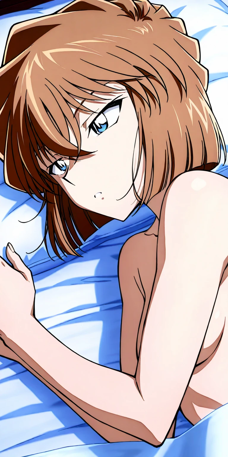 orihime inoue, facesitting, white heels, perfect body,fullbody,cum,cumming,white stockings,sexy,blush on face, exhausted,horny, orgasm face , laying on bed,head on pillow,abs, exhausted face,female with abs,female with large breasts, nipples,smiling, looking at man, pleasure face,horny face,man face between her legs ,evil face, looking at man under her, disrespect him,mocking smile,hands on his face