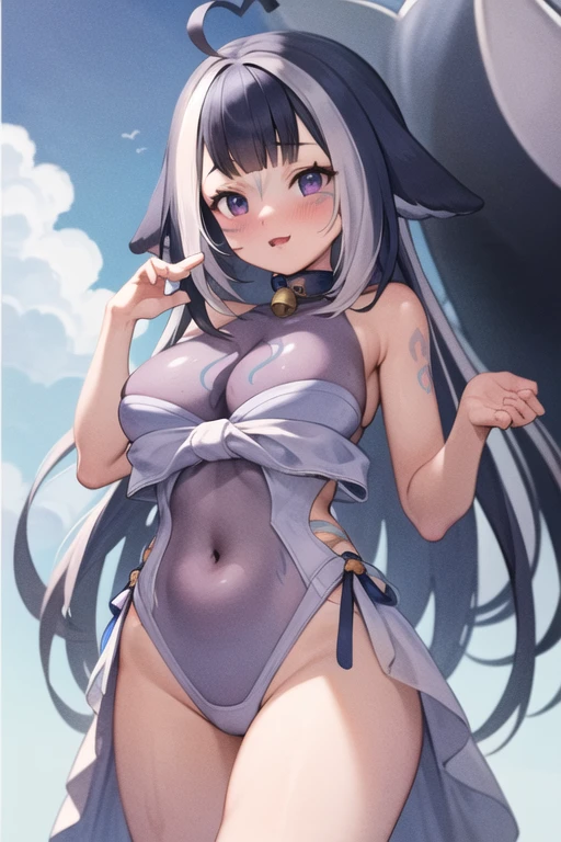female, female only, seductive. seductive smile, blush, blushing, lusty smile, is horny, lusty expresion, hearts, thick ass, thick thighs, pink hearts, yandere trance, hands on own face, hands on own cheeks, facing viewer, simple background, ranni the witch, blue skin, blue hair, blue eyes, witch, snow witch, riding dildo, orgasm face, ahegao, rolling eyes, open mouth, tongue, sticking out tongue, 
