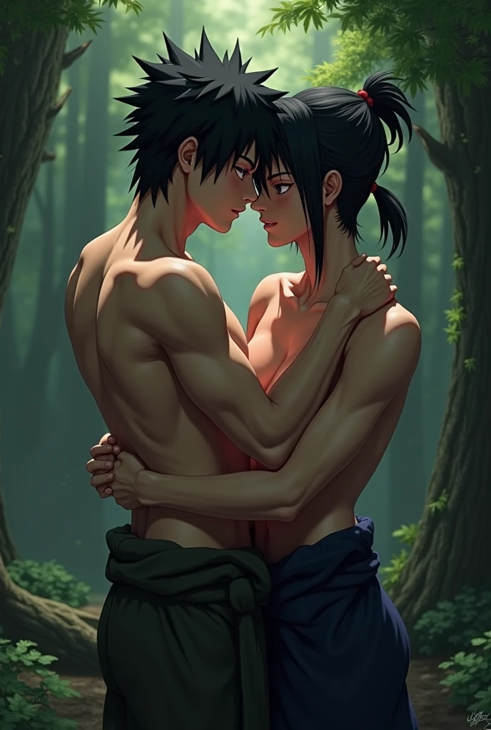 Adam and Eve, A person who spent his childhood in the Garden of Eden, Undressing Rear view