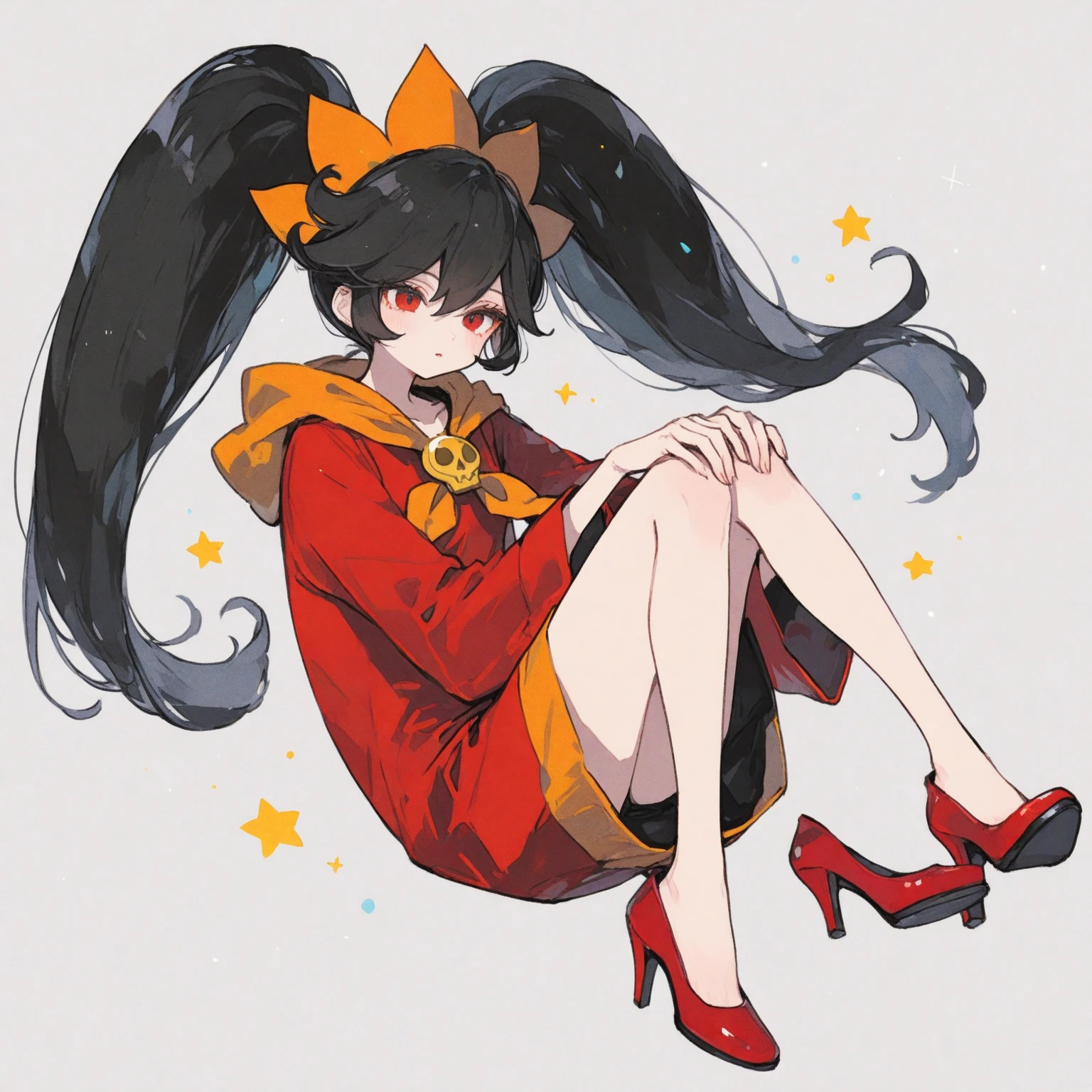 masterpiece, highest quality, ((cartoon)), Wilikitv1 <lora:Wilikitv1:0.8>, bright eyes, detailed face, detailed eyes, (oil painting medium), young female, hazel fur, petite body, clothed, orange and black hair, full body, solo, character focus, ((sitting/spread eagle)), ((barefoot)), ((feet focus)), perfect feet <lora:add_detail:0.7>