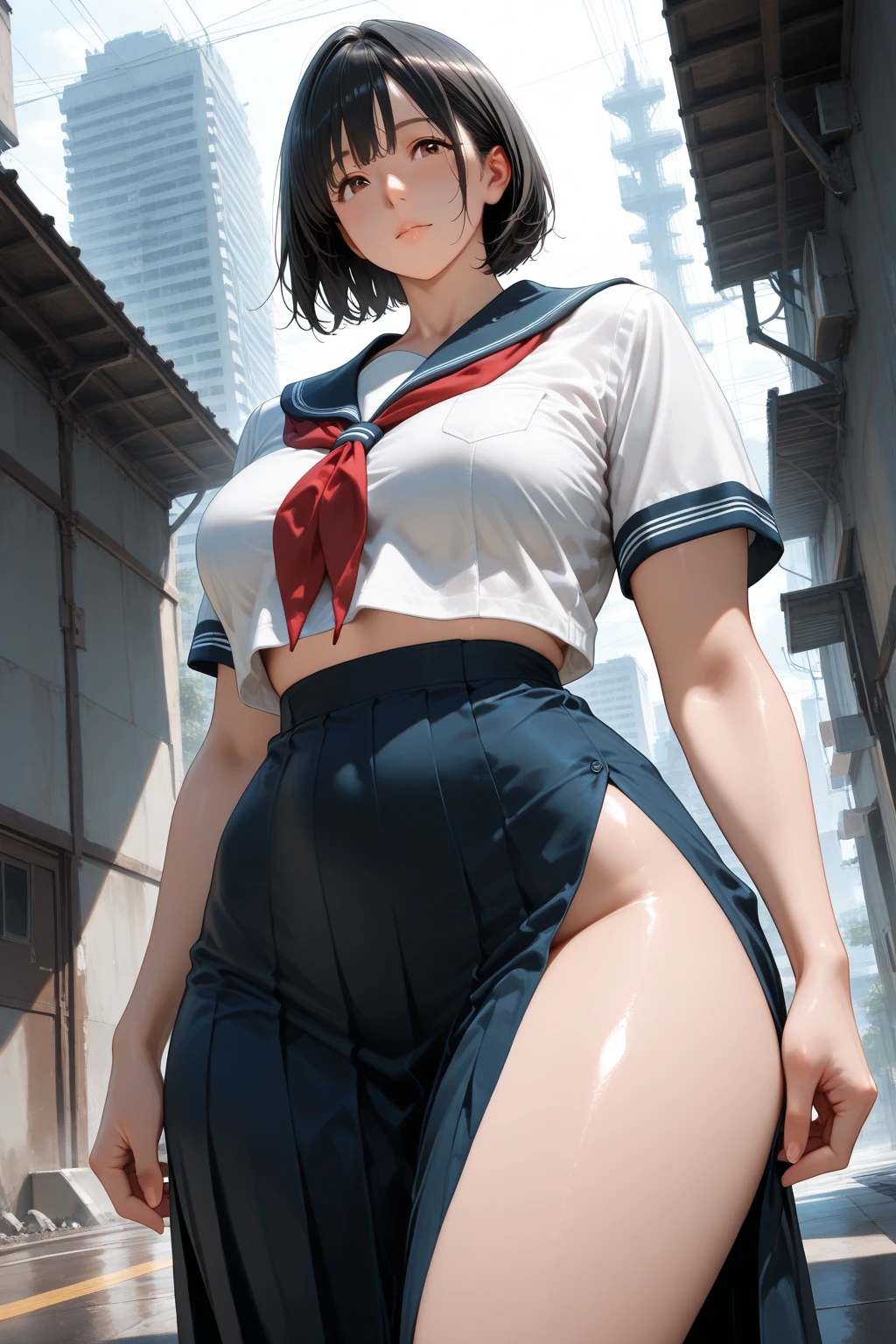 1female,25 age old,Slim,Large breasts,long leges,Big breasts Thin waist,Pornographic exposure, 独奏,(Background with:bamboo forrest,Stand in a sea of flowers,in summer) She has short blonde hair,standing on your feet,Sweat profusely,drenched all over the body,seen from the front, Twist braids, mostly cloudy sky,(((tmasterpiece),(Very detailed CG unity 8K wallpaper),best qualtiy,cinmatic lighting,detailed back ground,beatiful detailed eyes,Bright pupils,(Very fine and beautiful),(Beautiful and detailed eye description),ultra - detailed,tmasterpiece,)),facing at camera,A high resolution,ultra - detailed),revealing breasts,Bare genitalia, Bulge,Camel toes,Raised sexy,Flushed complexion,Open-mouthed,frontage,elementary student,Sailor's cap(Wearing:Sailor uniform,Black socks,)nakeness,upper body photos