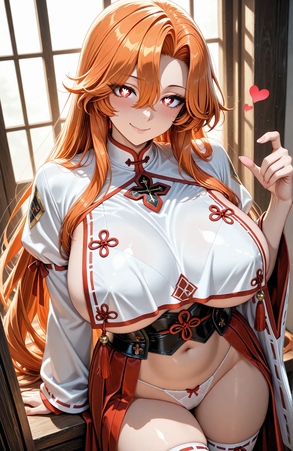 Yamato showing off her huge tits