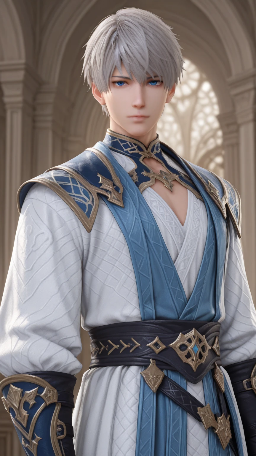 [ (art by Death Burger:0.9) |art by Orazio Gentileschi| (art by Jusepe de Ribera:0.9) ], Unreal Engine, shoulder-level shot of a Studied petite Yuan Dynasty Male Ice queen/king, split diopter, Graphic novel, Angry, 50mm, One Color