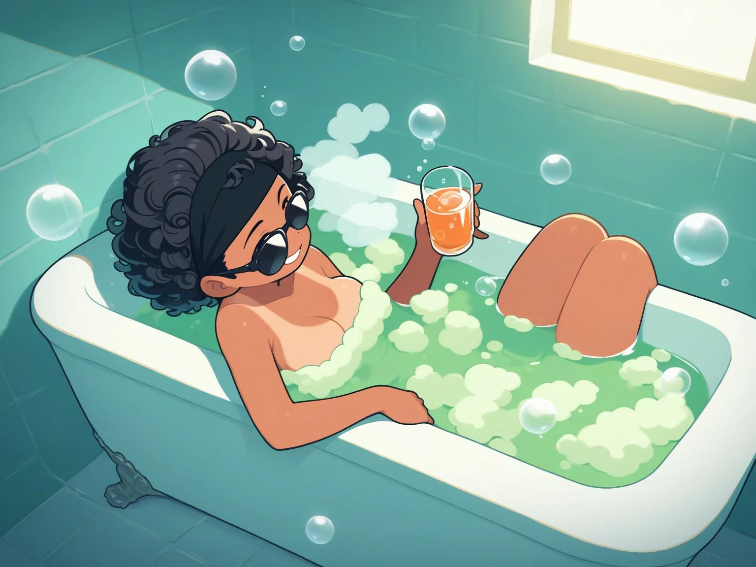 Velma dinkley in a bathtub