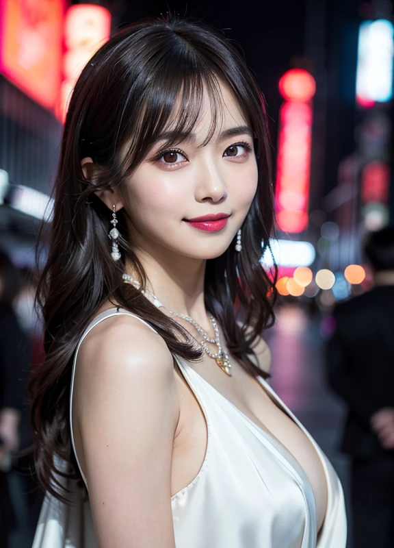 IU, lee ji eun, (Best quality, 8k, Masterpiece: 1.3)), Selfie, Sharp focus: 1.2, Cute beauty with perfect figure: 1.4, Slim Big Tits: 1.2, (Brunet, Big Breasts: 1.2)) , (Small transparent dress, semi-nude, highly fine breasts, happy expression, standing: 1.2), ((Night view of the rainy city, simple balcony: 1.3 Produced with a female main focus))