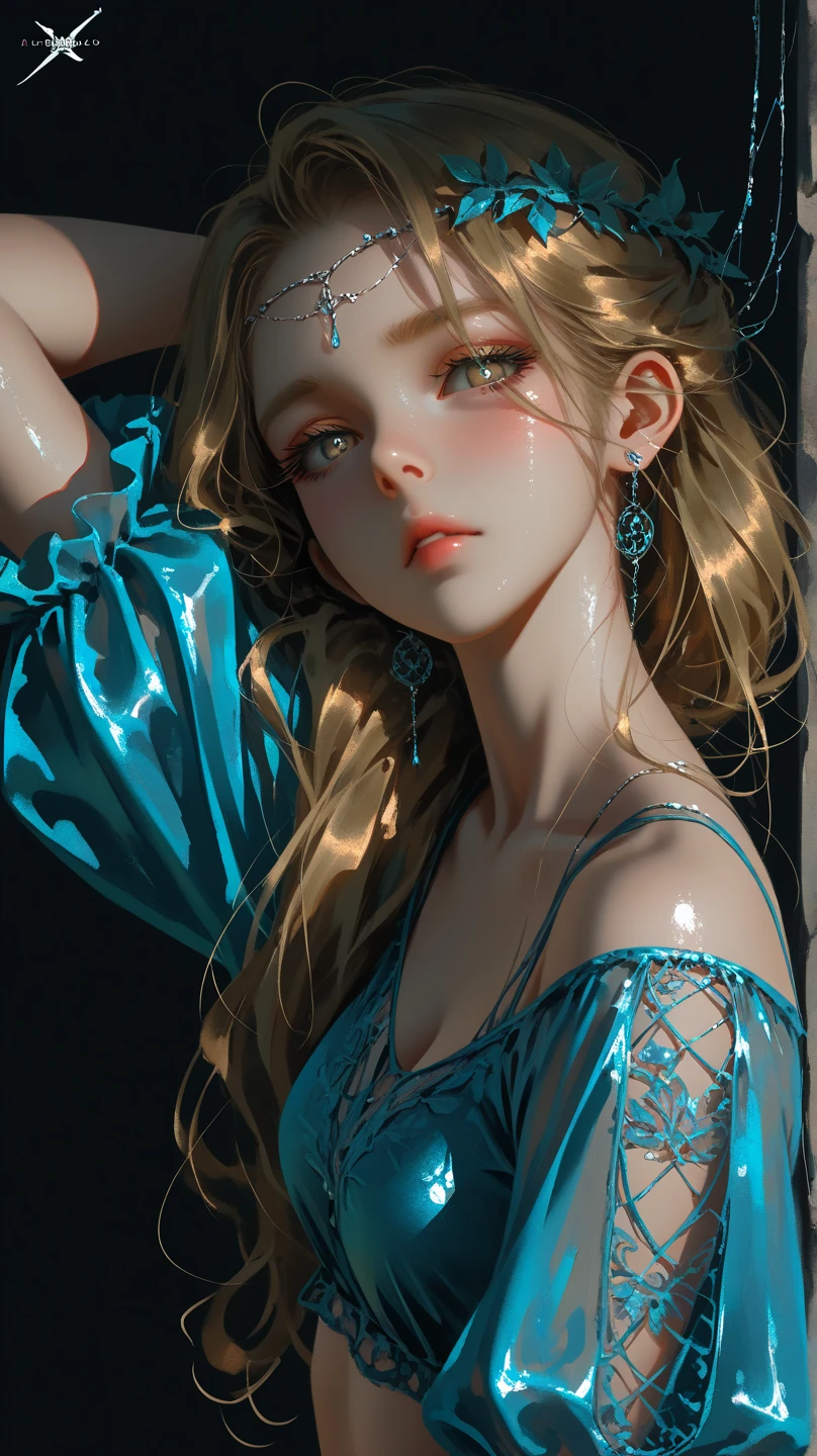 realistic, photo, beautiful, masterpiece, best quality, 1girl, solo, sam yang, swimmer, bikini, stylish bikini, small breast, cleavage, tan line, portrait shot, looking at viewer, detailed face, detailed eyes, detailed hair, partially submerged, outdoor pool, wet skin, wet hair, intricate details, shadow, lighting, ray tracing, high quality water, realistic water, HD, 4k