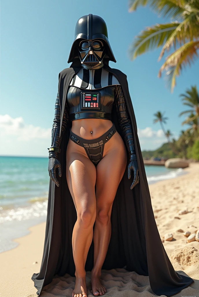 (melhor qualidade,4k,8k,alta resolução,masutepiece:1.2), (Emily is a black woman, ebony skin) , (BBW MILF), (30 anos), (bunda enorme: 1,9),  afro hair, (seios grandes: 1,9), caminhando na praia, (sexy shiny white leather swimsuit costume), (bota branca), (full body photo), sexy, sensual, hot, decotes, bunda enormes. (mesmo personagem, de frente, de lado, de costas), (perfect hands), perfecteyes
