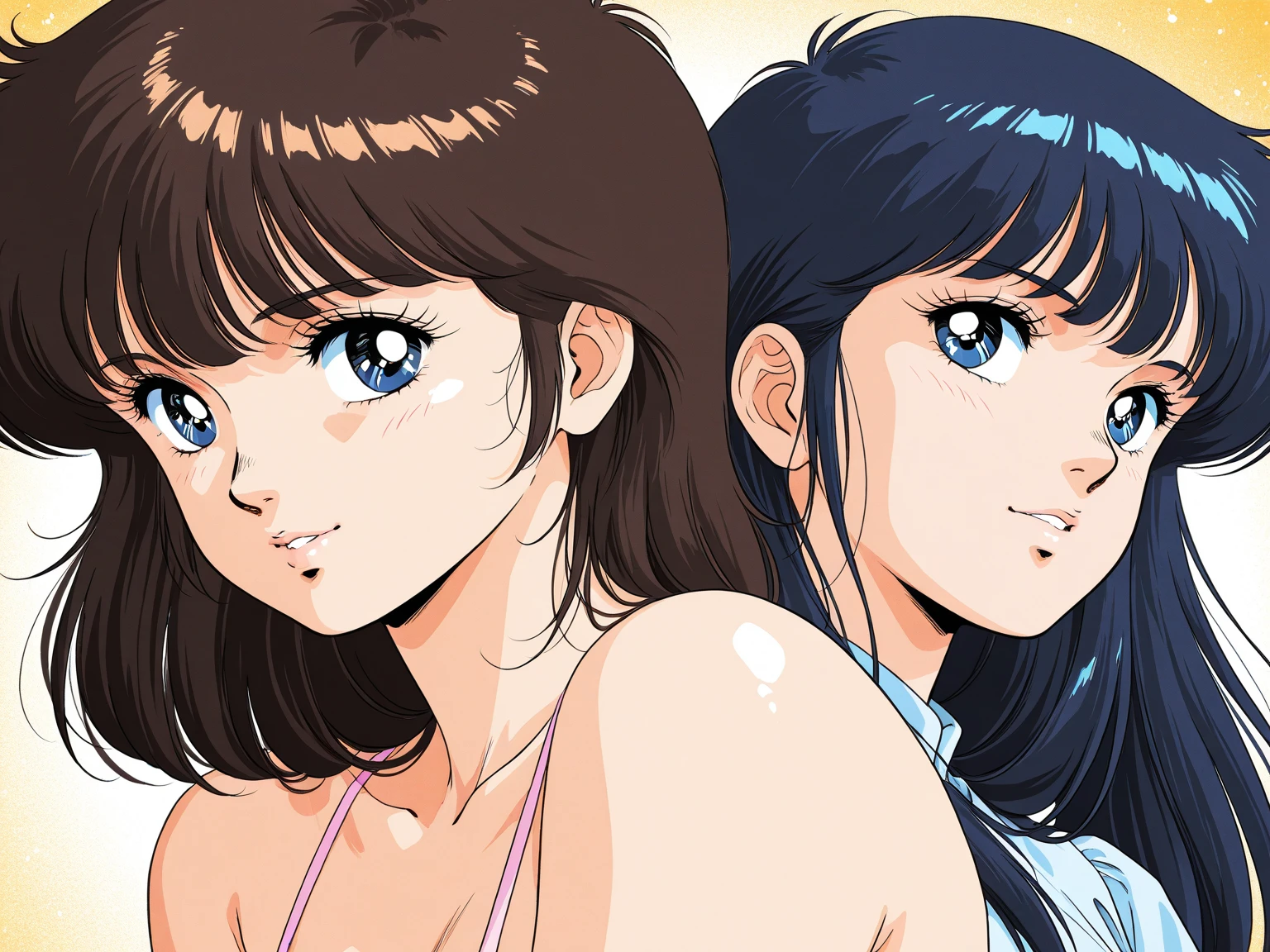 official art,master piece,best quality,high resolution,ayukawa madoka,NSFW,1980s \(style\),1girl,nude,black hair,2man, BREAK,{{{2man}}}{{{2penis}}}{{{2man and 1woman,having sex}}},{{{Double Penetration}}},{{{gang bang}}}