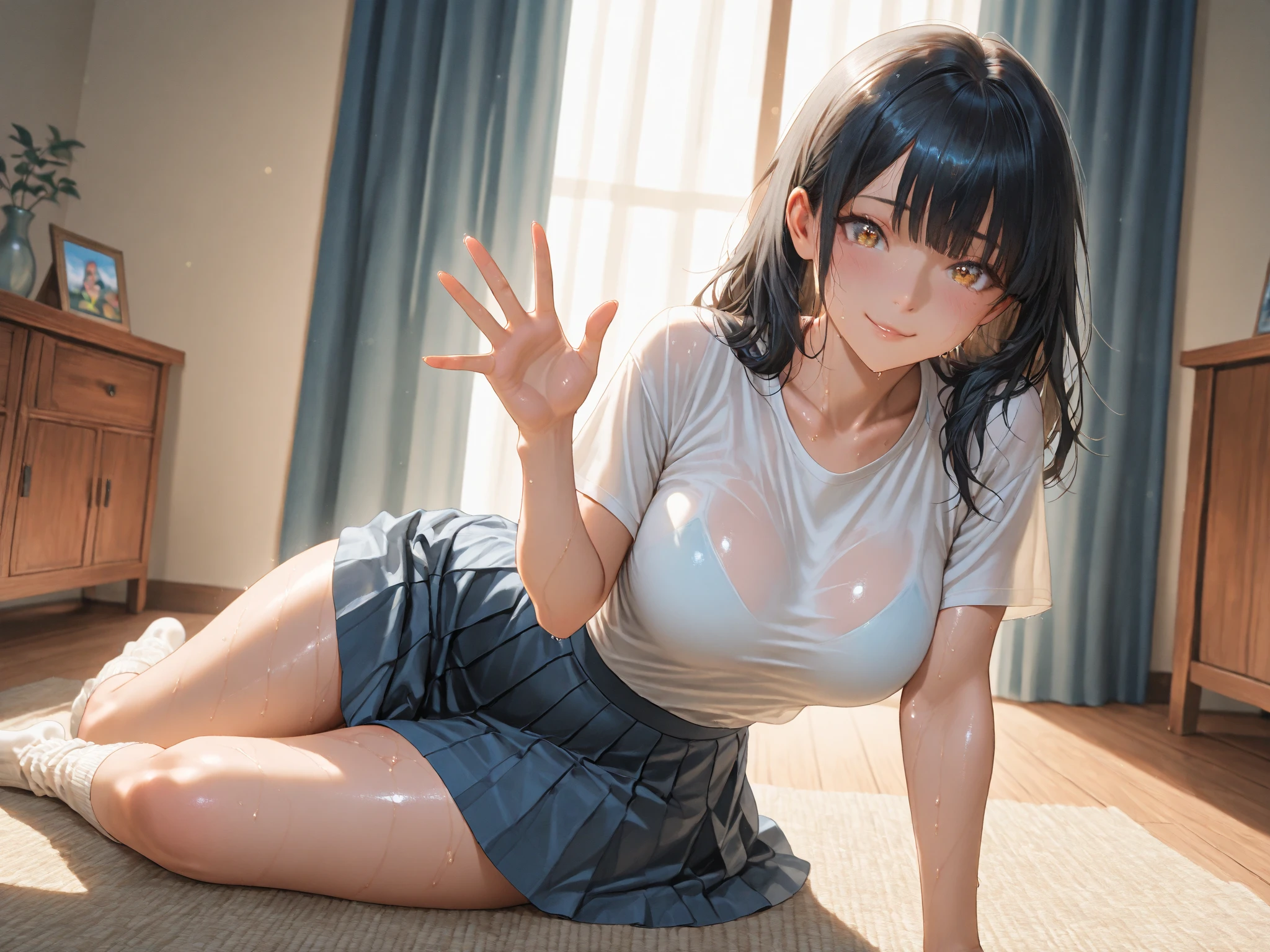 (masterpiece:1.2, highest quality), (realistic, photorealistic:1.4), beautiful illustrations, (movie lighting), Depth of written boundary, looking at the viewer, Front view, 1 girl, Asian, 15 years old, ((bob hair)), perfect face, Cute symmetrical face, shiny skin, asymmetrical bangs, Big eyes, shaved pussy, Anatomically perfect body, long eyelashes, thin, beautiful hair, beautiful face, fine and beautiful eyes, beautiful clavicle, beautiful body, beautiful breasts, beautiful thighs, beautiful feet, beautiful fingers, ((school uniform )), (vaginal sex:1.5), (beautiful scenery), Outdoor Exposure, droopy eye, (cum in pussy:1.5), sex, erotic, A hairless pussy, hetero, Phimosis, Inserting a penis into a pussy, (smile, Upper grade, Pink nipples)