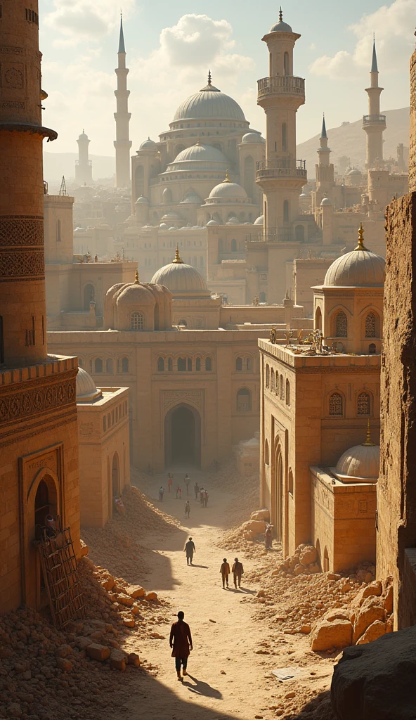 Ancient time Mecca made up of bricks made d