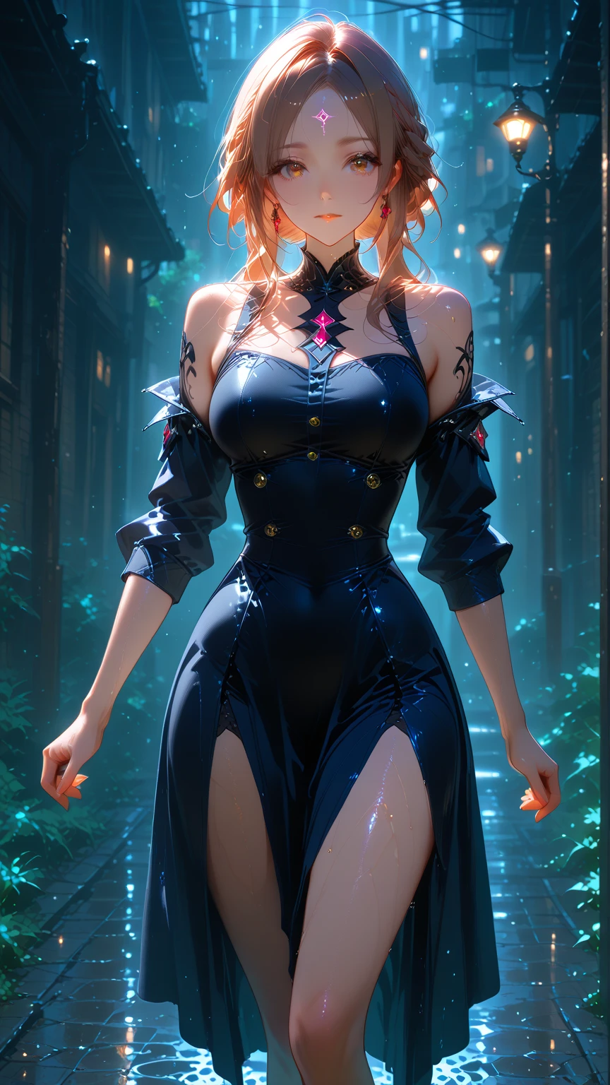 ((Best quality)), ((masterpiece)), (highly detailed:1.3),muskateer, ((blue bikini at the top)), jeans at the bottom, nani character from One Piece. The details of his body are meticulously elaborated, reflecting beauty (beauty:1.2). The embellishments (ornate:1.4) that adorn your pants, ((with orange hair)), long hair, with a thin waist, demonstrating determination in your look, a balance of danger and beauty, HDR (High Dynamic Range), Ray Tracing, NVIDIA RTX, Super-Resolution, Unreal 5, Subsurface Scattering, PBR Texturing, Post-processing, Anisotropic filtering, Depth of field, Maximum clarity and sharpness, Multilayer textures, Albedo and specular maps, Surface shading, accurate simulation of light-material interaction, perfect proportions, Octane Render, two-tone lighting, low ISO, white balance, rule of thirds, wide aerature, 8K RAW, efficient sub-pixel, sub-pixel convolution, luminescent particles --auto --s2