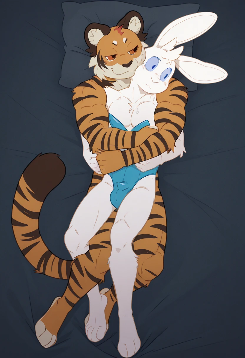 score_9,score_8_up,score_7_up, score_6_up, score_5_up,source_anime, Kat, Anthro furry feline, silver fur, grey stripes on body, blue eyes, furrowed eyebrows, open mouth, long blonde hair, undercut hair, one side of hair shaved, pink nose, :3, female, naked, in a large tent,, sex, missionary position sex, she is getting fucked by faceless naked human male, human male is cropped out, legs up, on a bedroll, nighttime, side view,