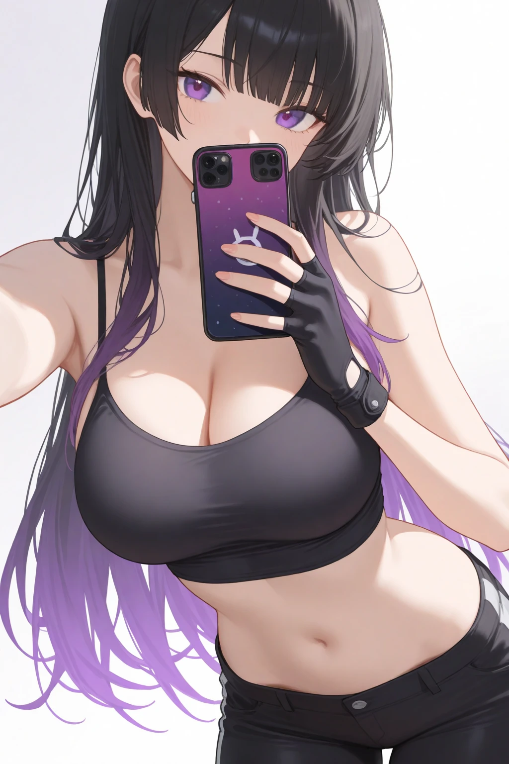 (((Girl looking at smartphone))), (Very large breasts), (Surreal), (High resolution), (8K), (Very detailed), (Highest quality), (Super detailed), (masterpiece), (Detailed face), alone, 1 Girl, Smiling, ((Odd Eye)), ((Light blue right eye)), ((Left eye is violet)), The whole body is shown, ((Light blue hair)), (curvy), ((gigantic breasts)) , Five fingers, (Twin tails), (glow eyes), One mole on the chest, Very large nipples